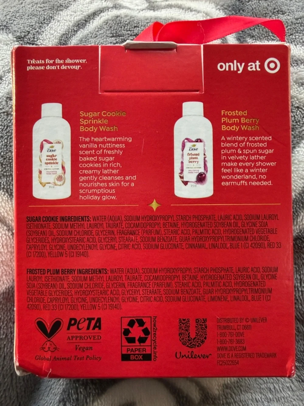 Dove Holiday Treats Body Wash Set - White